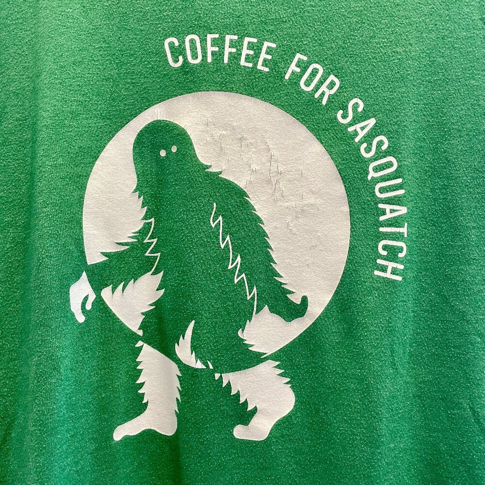 Coffee For Sasquatch T-Shirt Size Medium